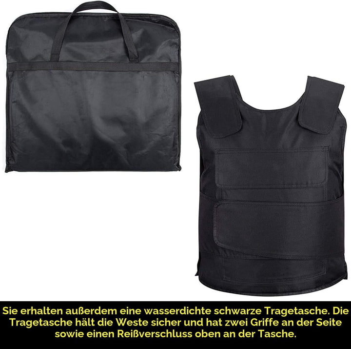 Stab Proof Weste Wolfram Hochstahl Stichschutzweste mit Metallgewebe，Polizei,Security,Wachschutz Ci