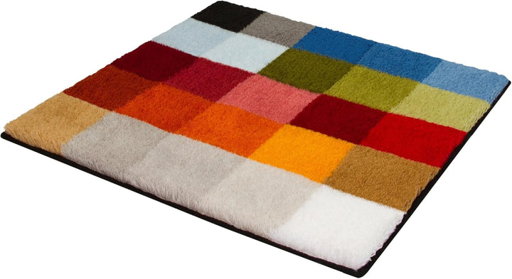 Kleine Wolke Cubetto Badteppich, Polyacryl, Mehrfarbig, 60 x 60 cm Mehrfarbig 60 x 60 cm, Mehrfarbig