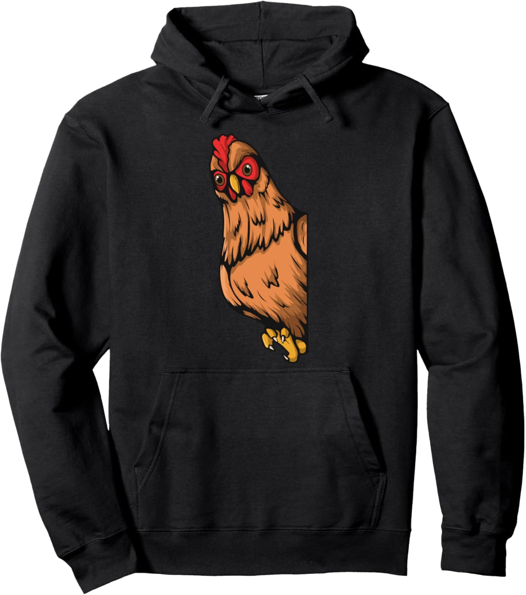 Huhn von der Seite Henne Hühner Pullover Hoodie
