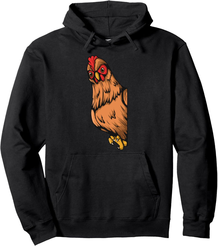 Huhn von der Seite Henne Hühner Pullover Hoodie