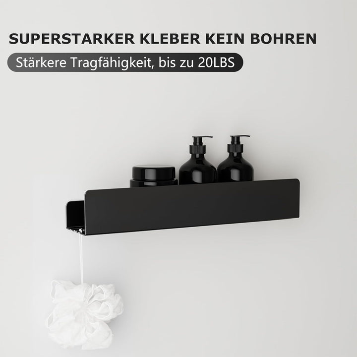REKITA Duschablage ohne Bohren,Badezimmer Organizer 40 cm,Duschablage Edelstahl,Shampoo Halterung fü