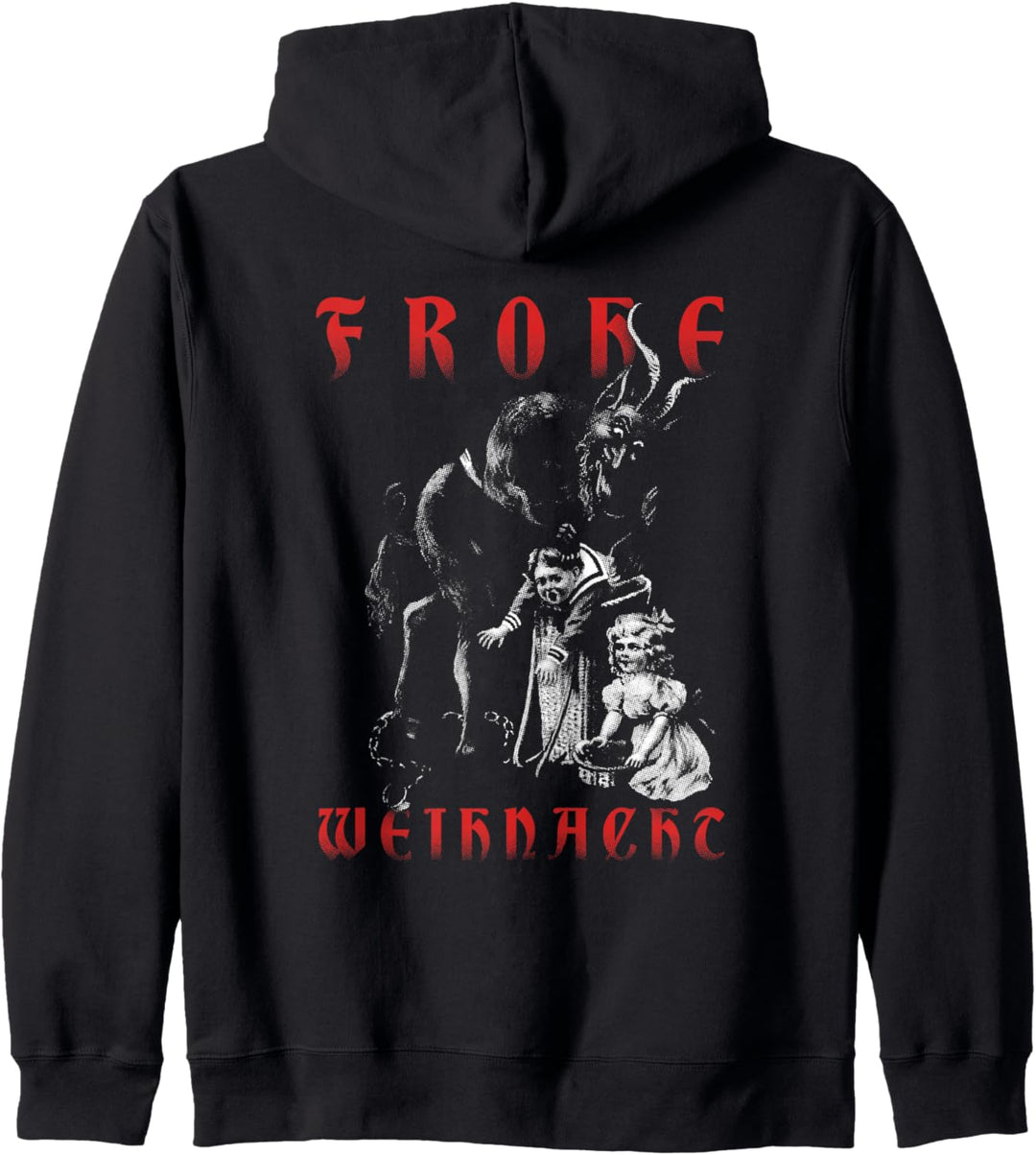 Frohe Weihnacht Kramperl Perchten Weihnachten Krampus Kapuzenjacke