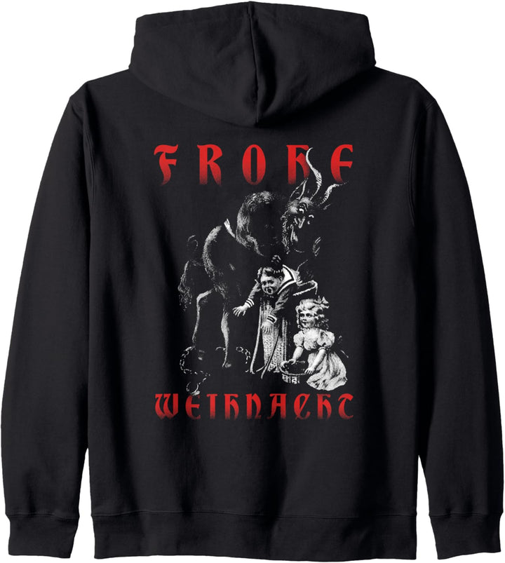 Frohe Weihnacht Kramperl Perchten Weihnachten Krampus Kapuzenjacke