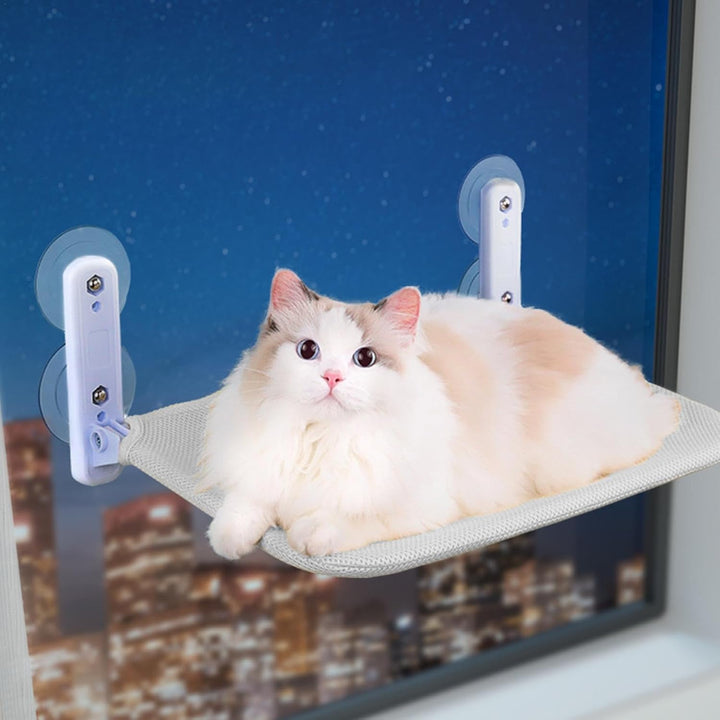 Generisch Katzen-Fenstersitz, Katzen-Hängematte für Fenster - Faltbarer Katzensitz mit Saugnapf - Pl