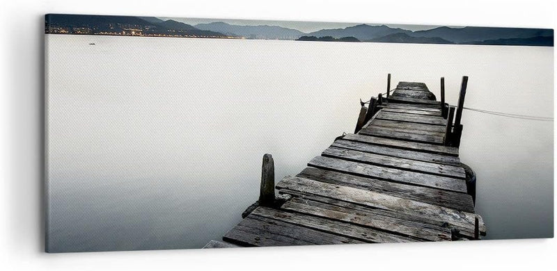 Wandbilder Dekoration Wohnzimmer Insel Urlaub Pazifischer Ozean Panorama Bilder auf Leinwand 120x50c