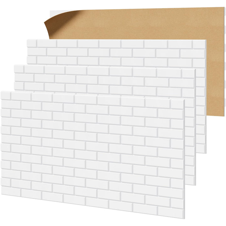 TONOR Ziegeltyp Akustikpaneele selbstklebend, 4 St.120x60x0,9cm Schalldämmung Schallschutzplatten, W