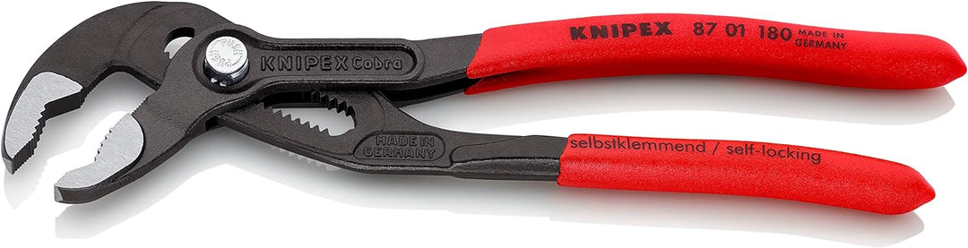 KNIPEX Cobra®-Paket Wasserpumpenzangen-Set, 3-teilig, 150 bis 300 mm, Selbstklemmeffekt, Zangenset,