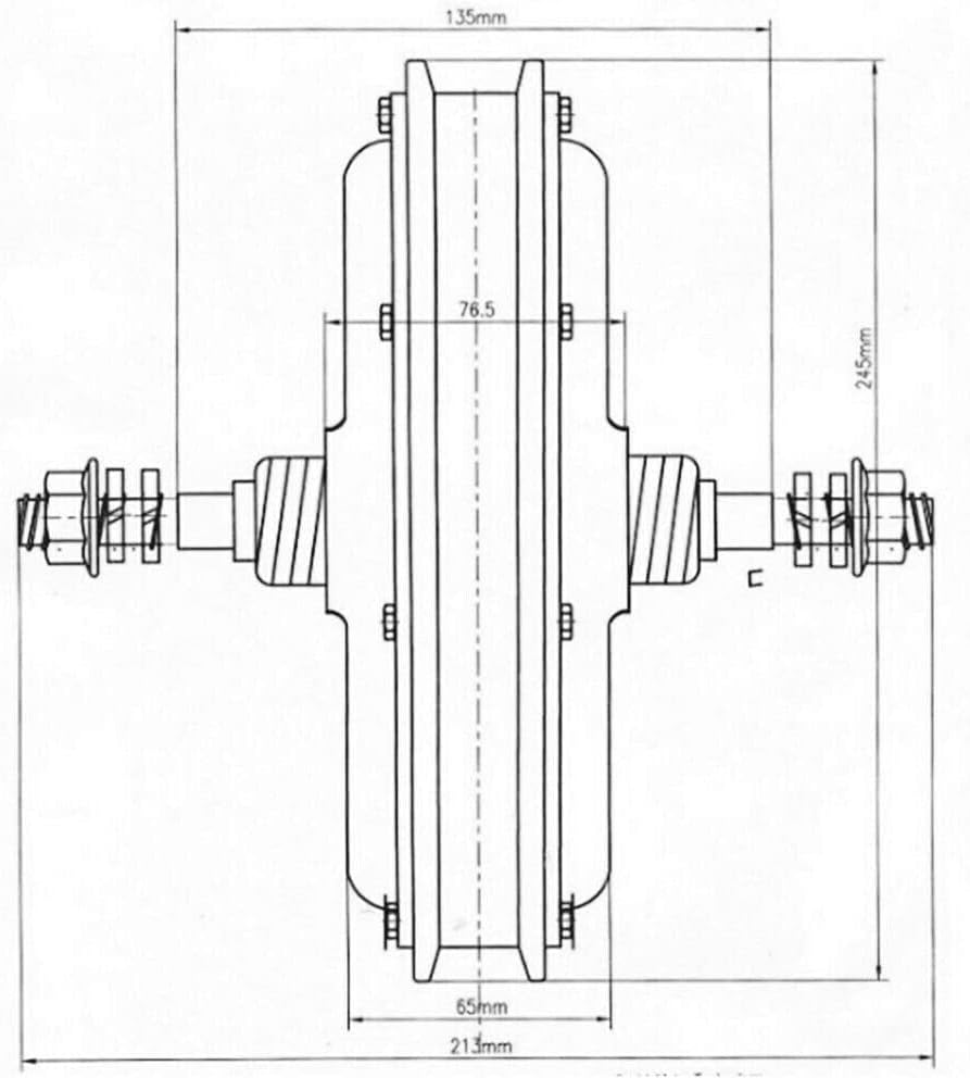 Fetcoi 20'' E-bike Umbausatz 48V 1000W Ebike Kit Elektrofahrrad Vorderrad Conversion Kit, 50KM/H Hin