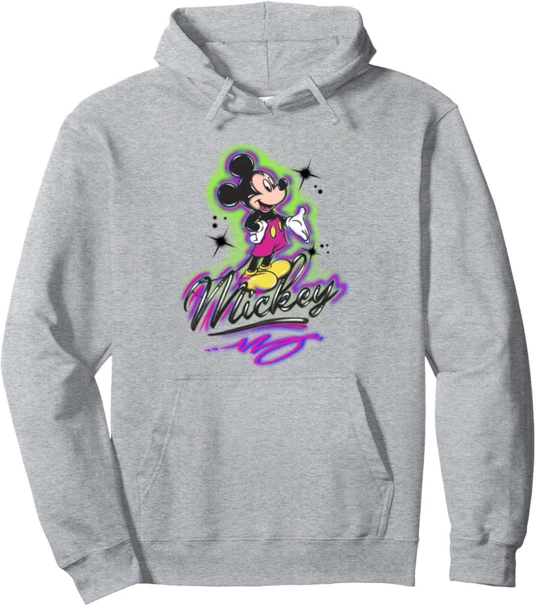 Disney Mickey And Friends Mickey Mouse Airbrush Portrait Pullover Hoodie