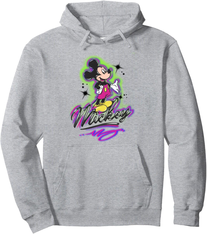 Disney Mickey And Friends Mickey Mouse Airbrush Portrait Pullover Hoodie