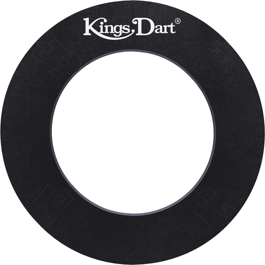 Kings Dart Dart-Set Profi | Hochwertige Sisal Steel-Dartscheibe + Dart-Surround | dünne Spider-Feldb