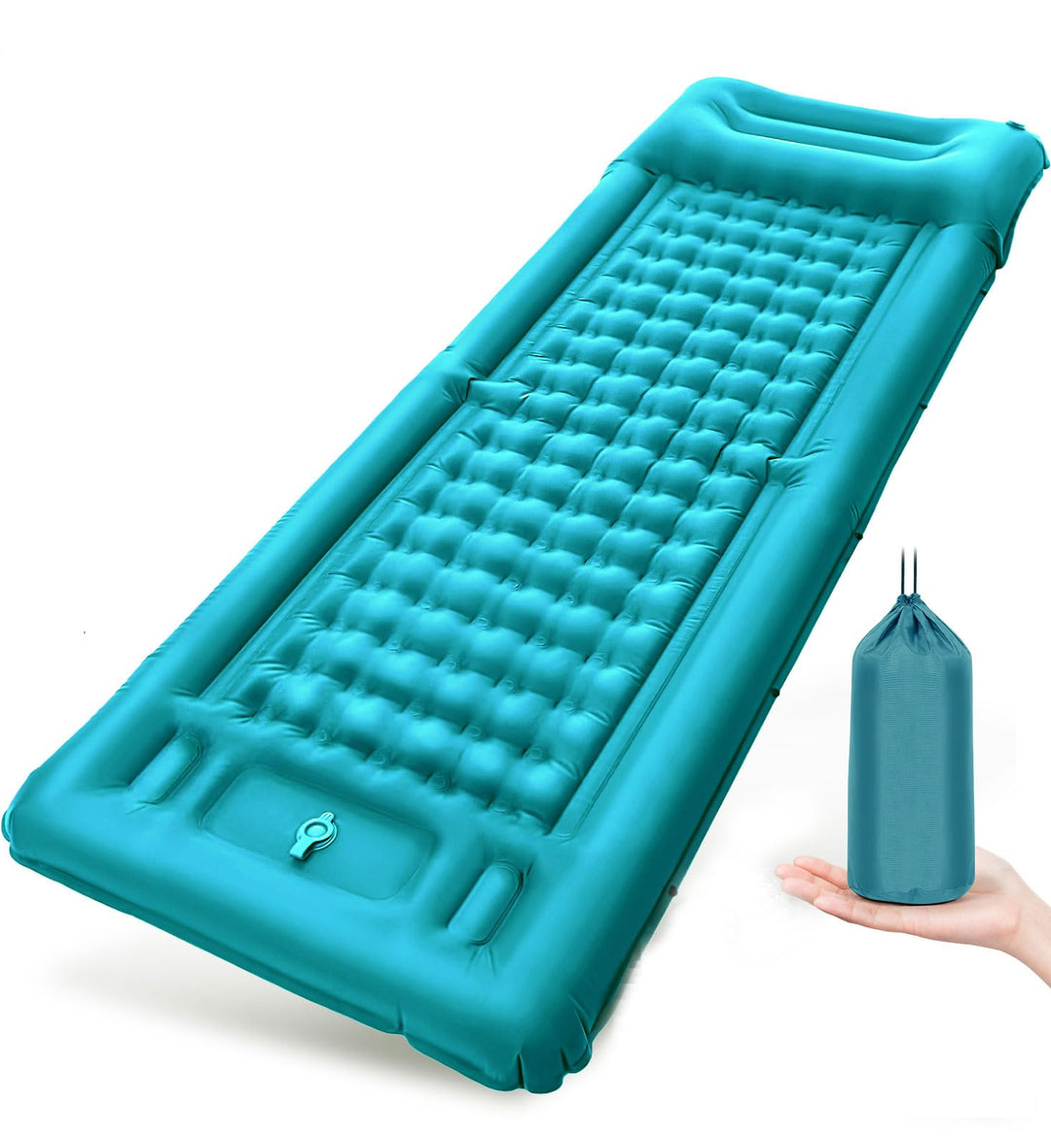 Luftmatratze Camping Isomatte Camping Matratze mit Kissen | 12CM Aufblasbare Isomatte, Aufblasbare M