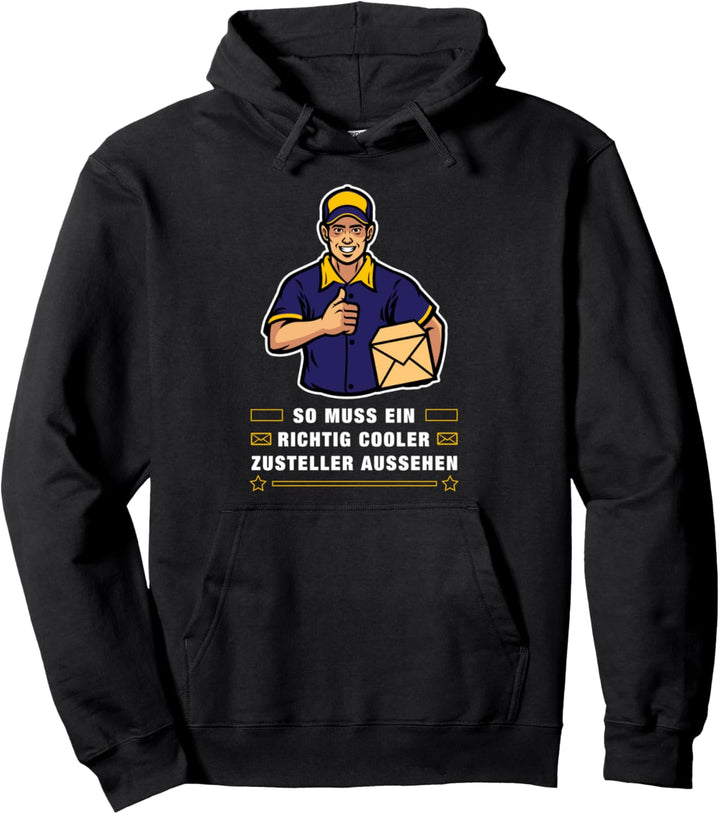 Postbote Zusteller Design Briefträger Paketbote Outfit Pullover Hoodie