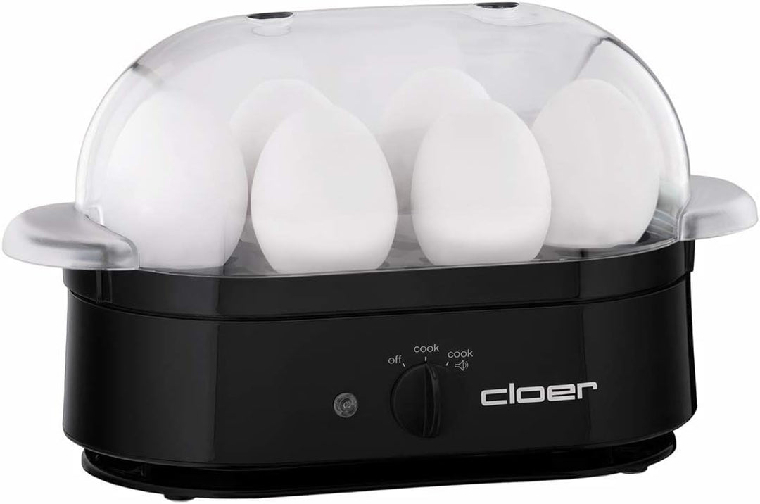 Cloer 6080 Eierkocher mit akustischer Fertigmeldung, 350 W,
