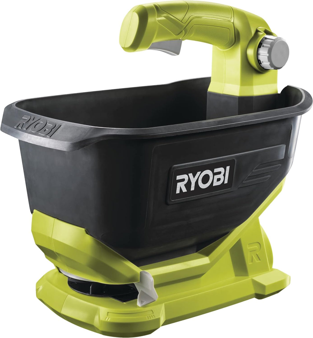 RYOBI 18 V ONE+ Akku-Universalstreuer OSS1800 (4 Liter Tank, Streubreite einstellbar (2,5 bis 3,5 m)