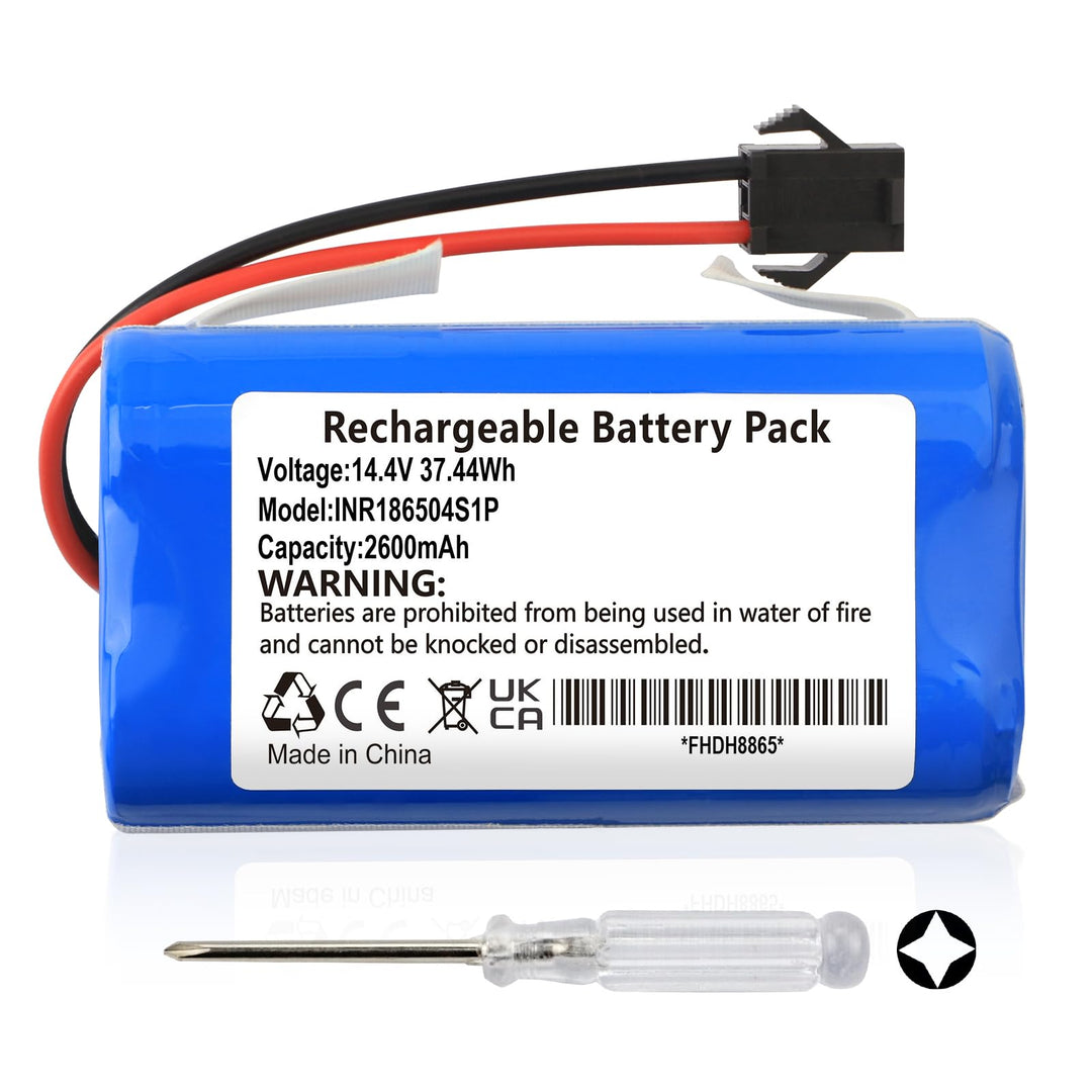 K KYUER 2600mAh Saugroboter Ersatzakku für Tikom L8000 L9000 G8000 Yeedi K600 K650 K680 K700 Conga E