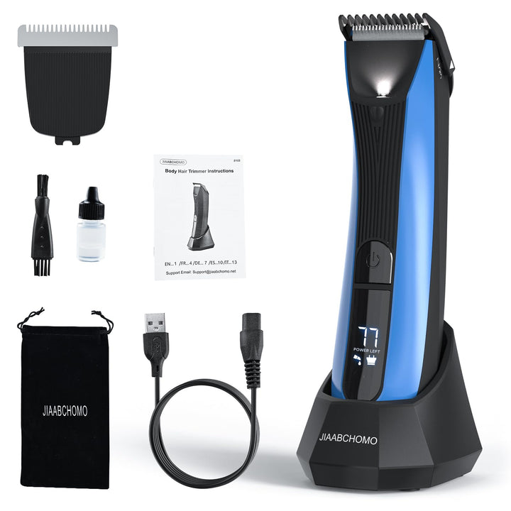 Wasserdichter intimrasierer mann für empfindliche Haut – Kabelloser Trimmer mit Hautschutz und einst