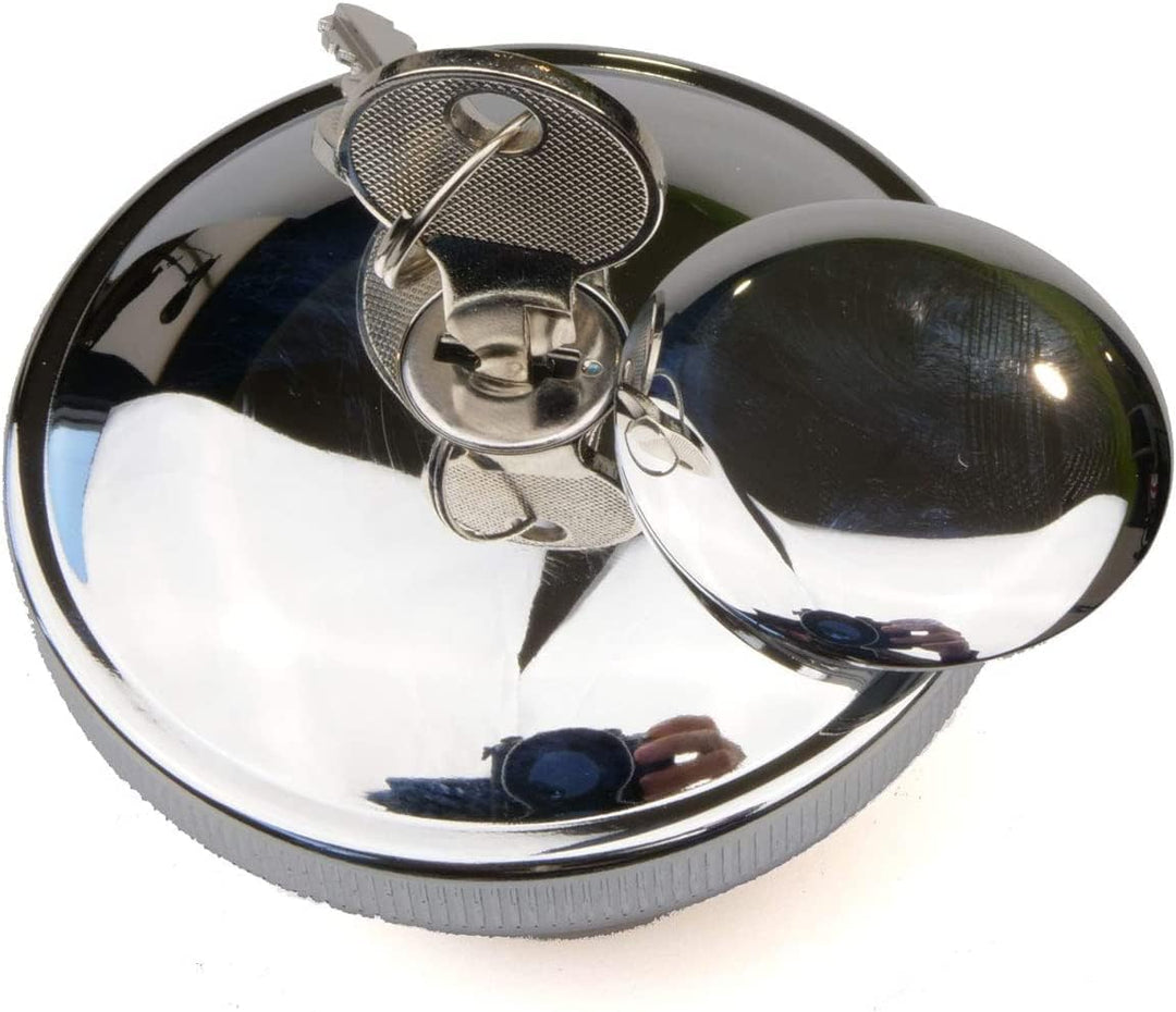 Tankdeckel Benzin, Schloss, Schlüssel aus Chrom, Harley Davidson Sportster XL 883 1200 Custom Roadst