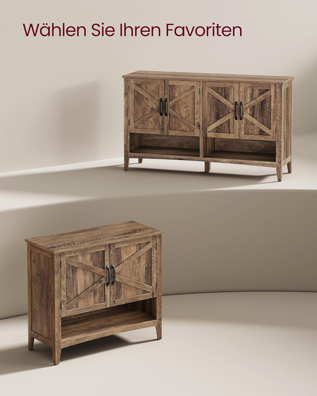 VASAGLE Schuhschrank, Schuhregal, Schuhaufbewahrung, traditioneller amerikanischer Stil, Schuh-Organ