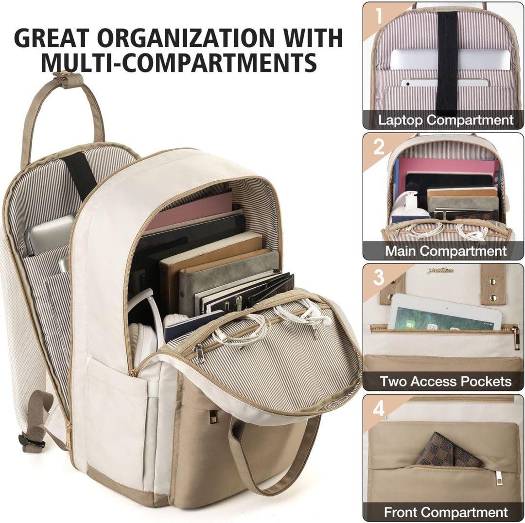 YAMTION Rucksack Laptop Damen,Schulrucksack Mädchen Teenager Schultasche Frauen für Schule Uni Reise
