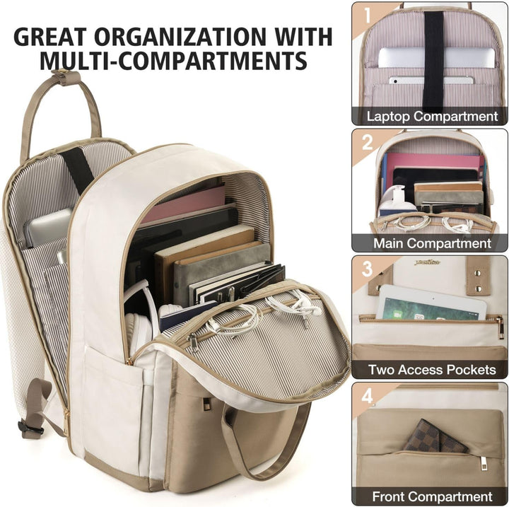 YAMTION Rucksack Laptop Damen,Schulrucksack Mädchen Teenager Schultasche Frauen für Schule Uni Reise