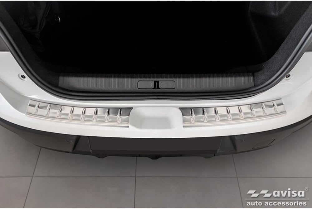 Avisa Edelstahl Heckstossstangenschutz kompatibel mit Citroën C4 X 2023- 'Ribs' (2-teilig)