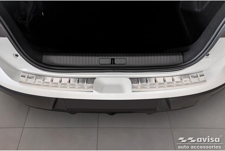 Avisa Edelstahl Heckstossstangenschutz kompatibel mit Citroën C4 X 2023- 'Ribs' (2-teilig)