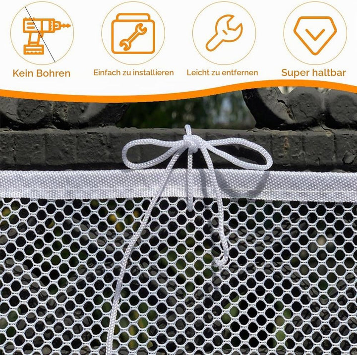 3 Meter Treppenschutznetz Kinder, Balkonschutz Netz, Treppengeländer Verkleidung, Fallschutz Safety