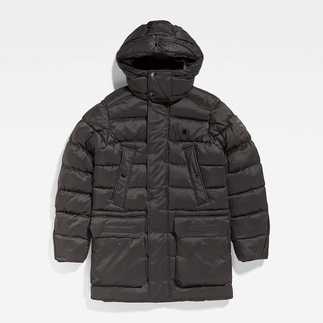 G-STAR Herren G-whistler Padded Hooded Parka Jackets XS Schwarz (dk black D20102-D199-6484), XS Schw