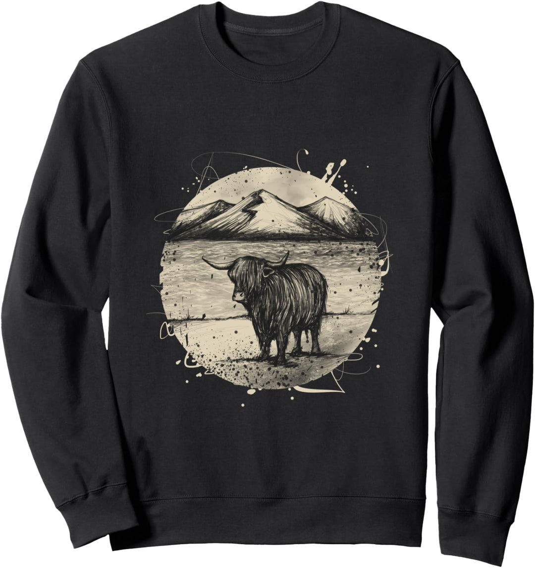 Highland Kuh Longhorn Rinder Geschenk Sweatshirt