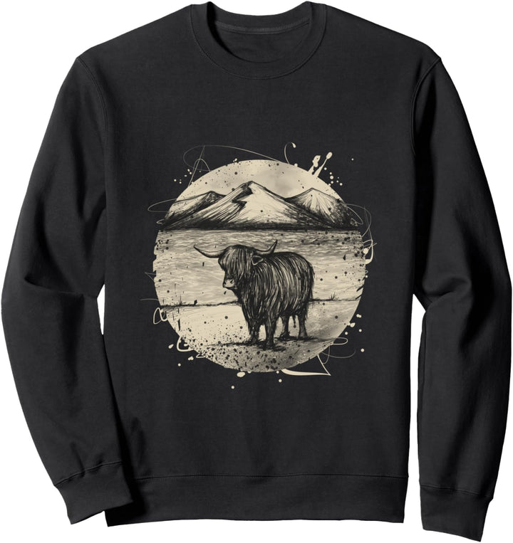 Highland Kuh Longhorn Rinder Geschenk Sweatshirt