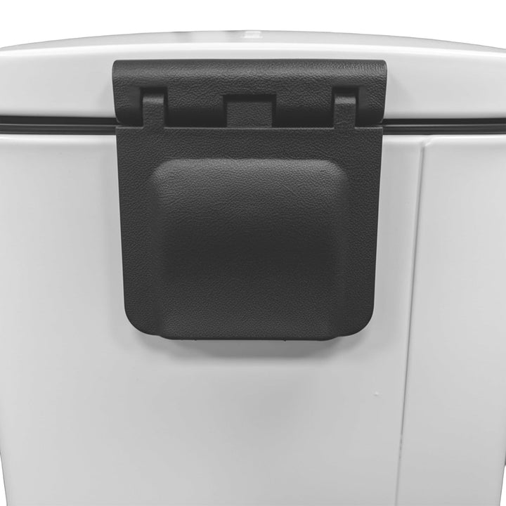 Relaxdays Kosmetikeimer Wandmontage, 3 Liter, Absenkautomatik, Inneneimer, Metall, eckiger Badezimme