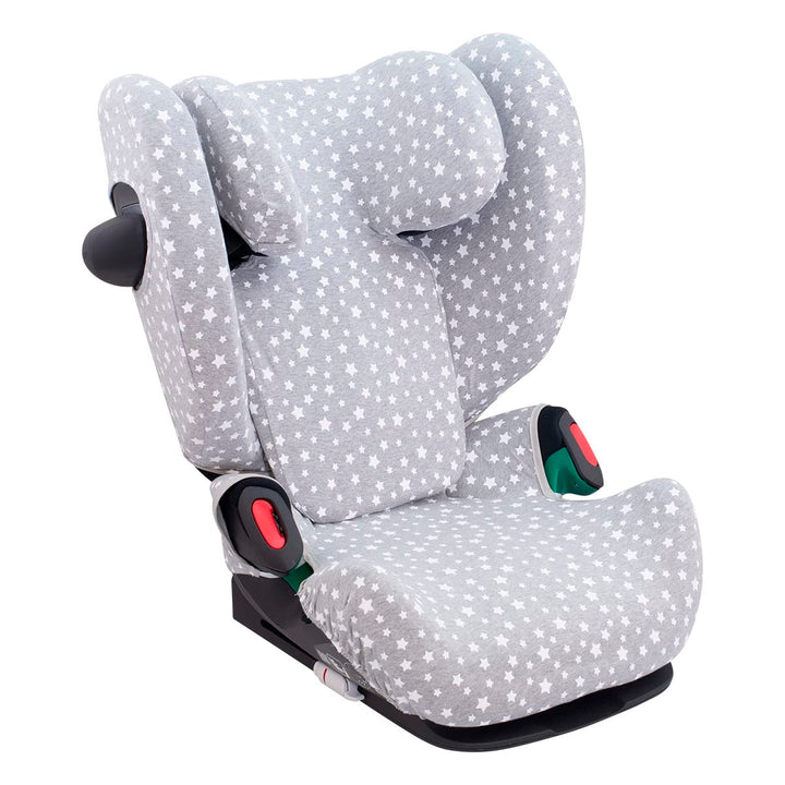 JYOKO KIDS Bezug Kompatibel mit Cybex Pallas G I-SIZE (Bezug Pallas G, WHITE STAR) Bezug Pallas G WH
