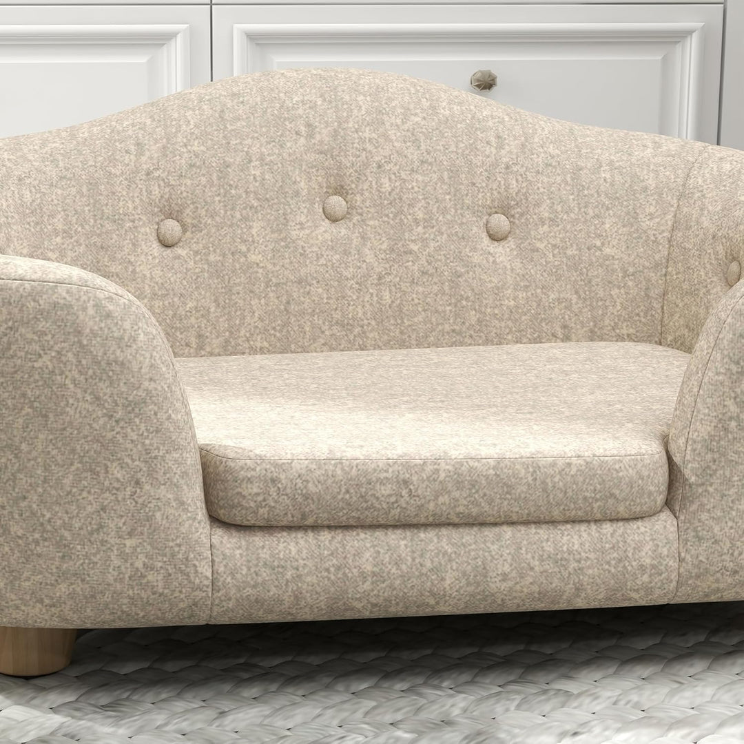 PawHut Haustiersofa Hundematte Hundebett Hundesofa Hundecouch Katzen Sofa mit Kissen Rückentasche Pl