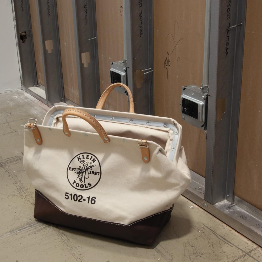Werkzeugtasche, Leinen-Tasche für Handwerkzeuge ist robuster Organizer mit Stahlrahmen, kleine Werkz