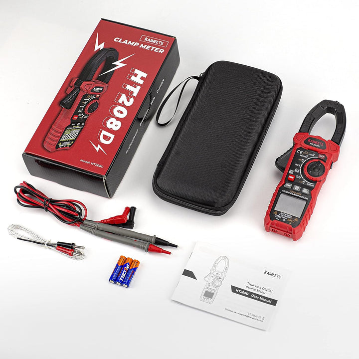 Einschaltstrom Stromzange 1000A True-RMS AC/DC-Zangenmultimeter, VFD, LOZ-Modus, 6000 Zähler, Misst