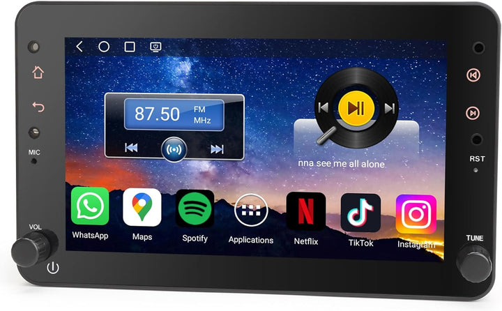 Erisin 7 Zoll Android 14 Autoradio mit CD Player Für Alfa Romeo Mito 2008-2019 GPS Navigation mit Bl