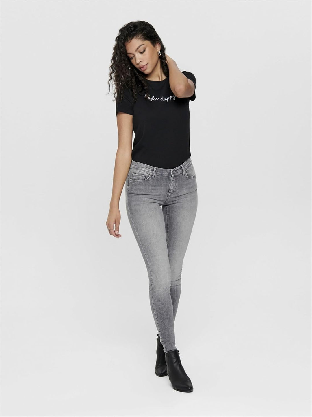 ONLY Shape Life Regular Grey Skinny Jeans 25 Grauer Denim, 25 Grauer Denim