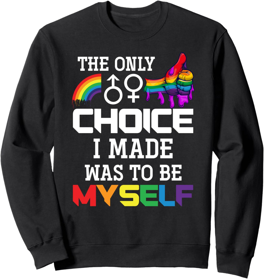 Regenbogen Flagge Gay Pride Queer Transgender Geschenk LGBT Sweatshirt