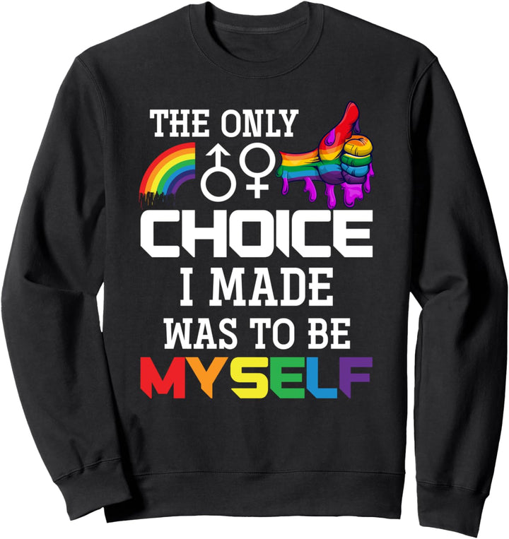 Regenbogen Flagge Gay Pride Queer Transgender Geschenk LGBT Sweatshirt