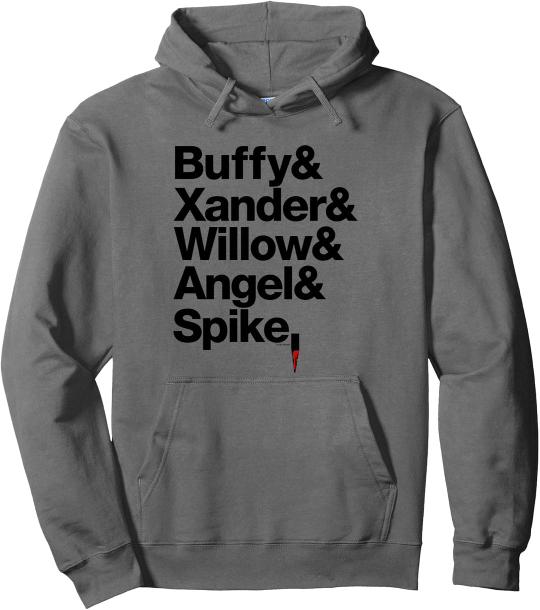Buffy the Vampire Slayer Buffy Xander Willow Angel Spike Pullover Hoodie