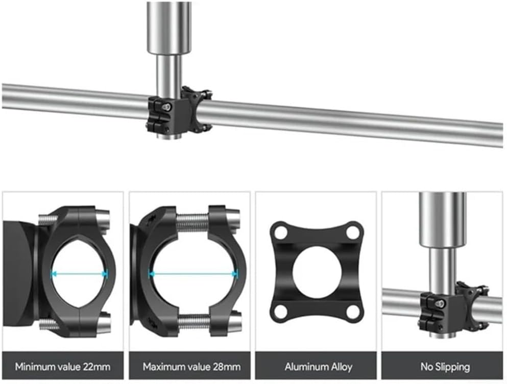 DAZZLEEX Halterung aus Aluminiumlegierung, Rohrschelle für Starlink Mini-Satellitenantenne, robust,