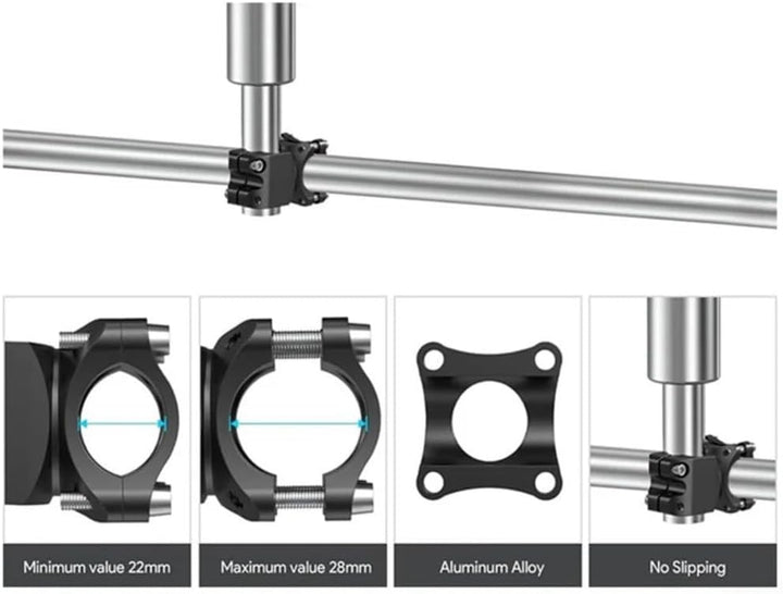 DAZZLEEX Halterung aus Aluminiumlegierung, Rohrschelle für Starlink Mini-Satellitenantenne, robust,
