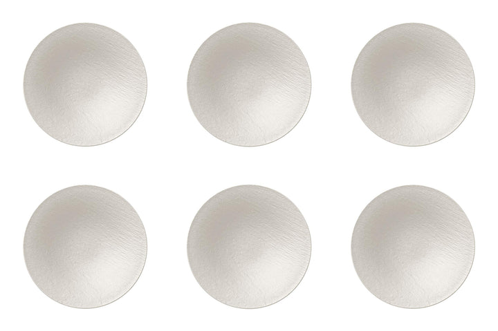 Villeroy & Boch Manufacture Rock Blanc Suppenschale Ø 28,7cm 6er Set weiss matt