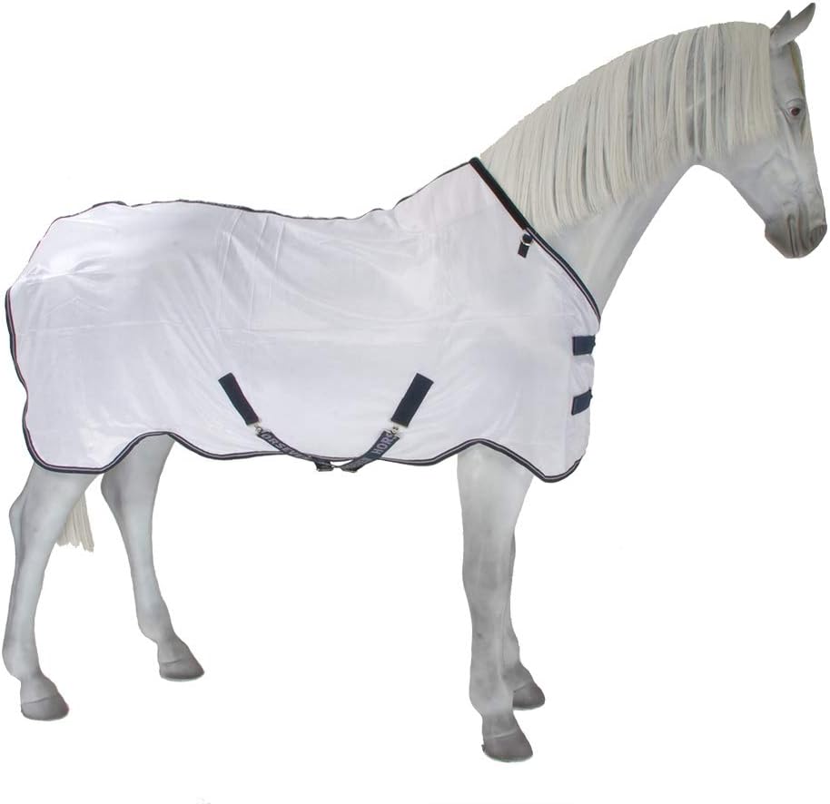Fliegendecke, HorSeven, weiss/marine 115, 115