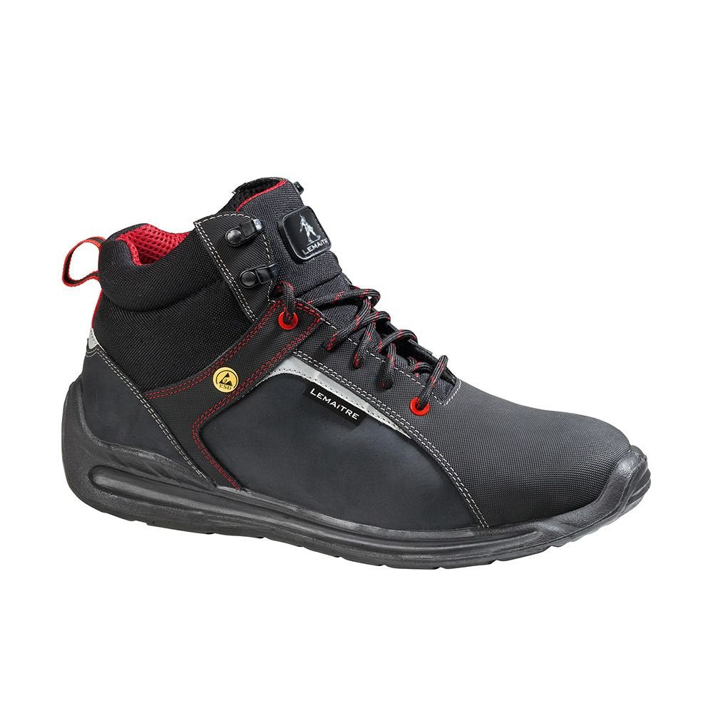 Lemaitre SUHIS30NR38 SUPER X HIGH S3 ESD Sicherheitsschuhe, Schwarz, Grösse 38 38 EU, 38 EU