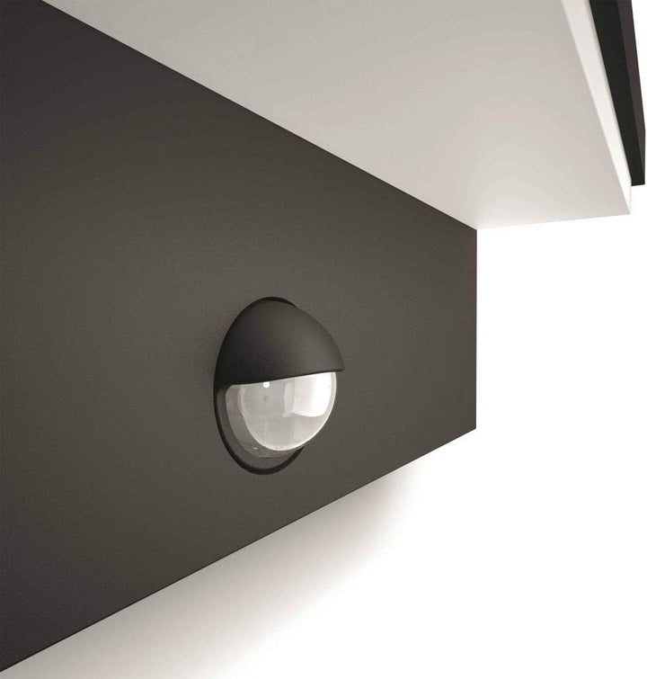 Philips myGarden Bustan LED Wandaussenleuchte, 9 W, Anthrazit Warmweiss 2700 Kelvin Wandleuchte mit