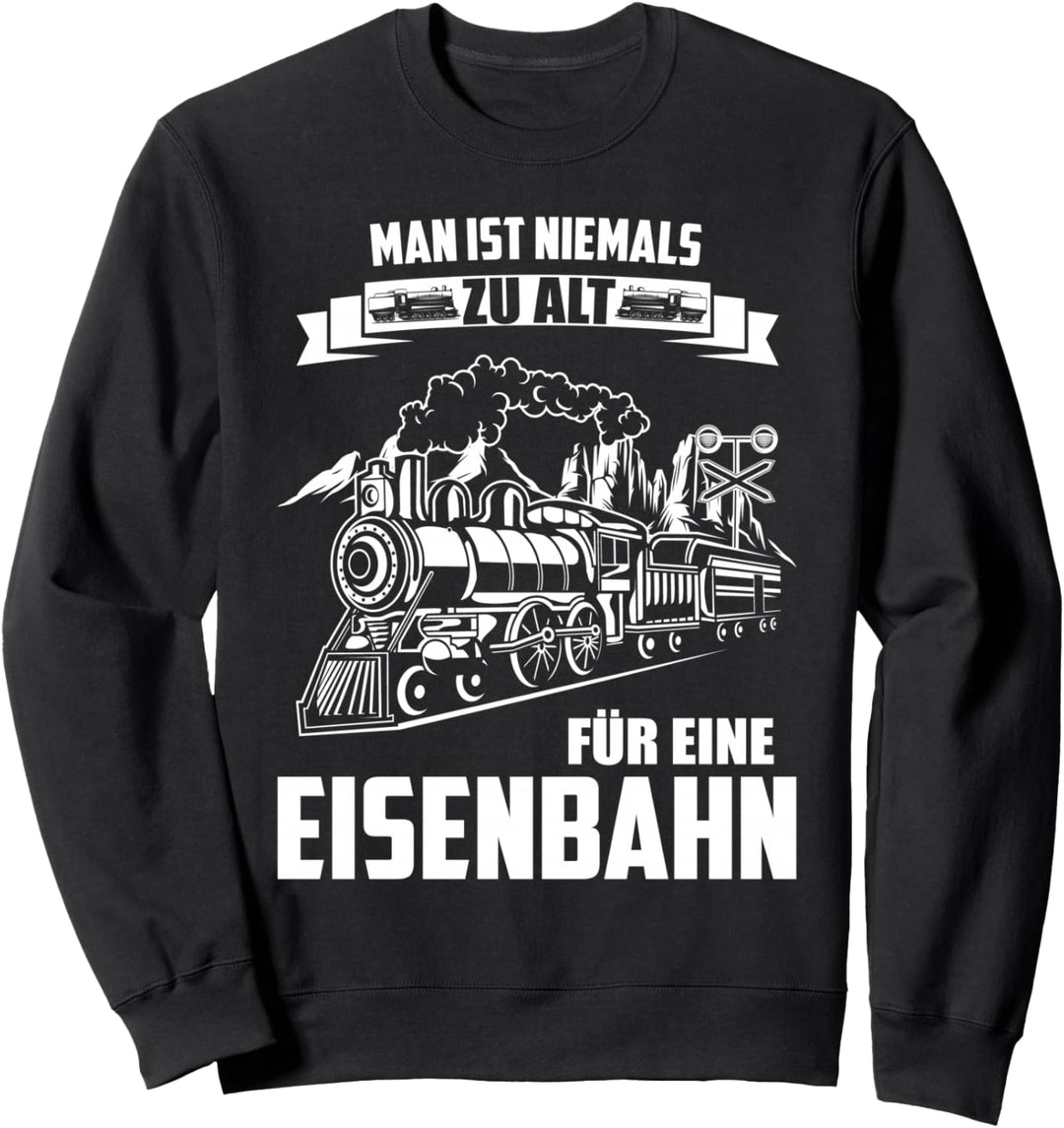 Modelleisenbahn Eisenbahner Eisenbahn Männer Opa Modellbahn Sweatshirt