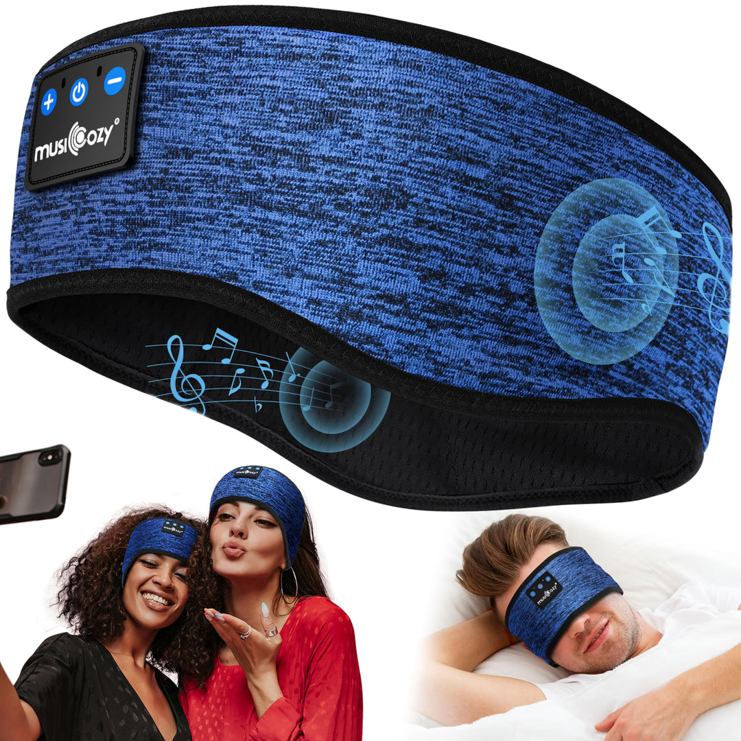 MUSICOZY Schlafkopfhörer Bluetooth 5.4, Bequem &amp; Ultraleicht Stirnband kopfhörer zum Schlafen mit Hi