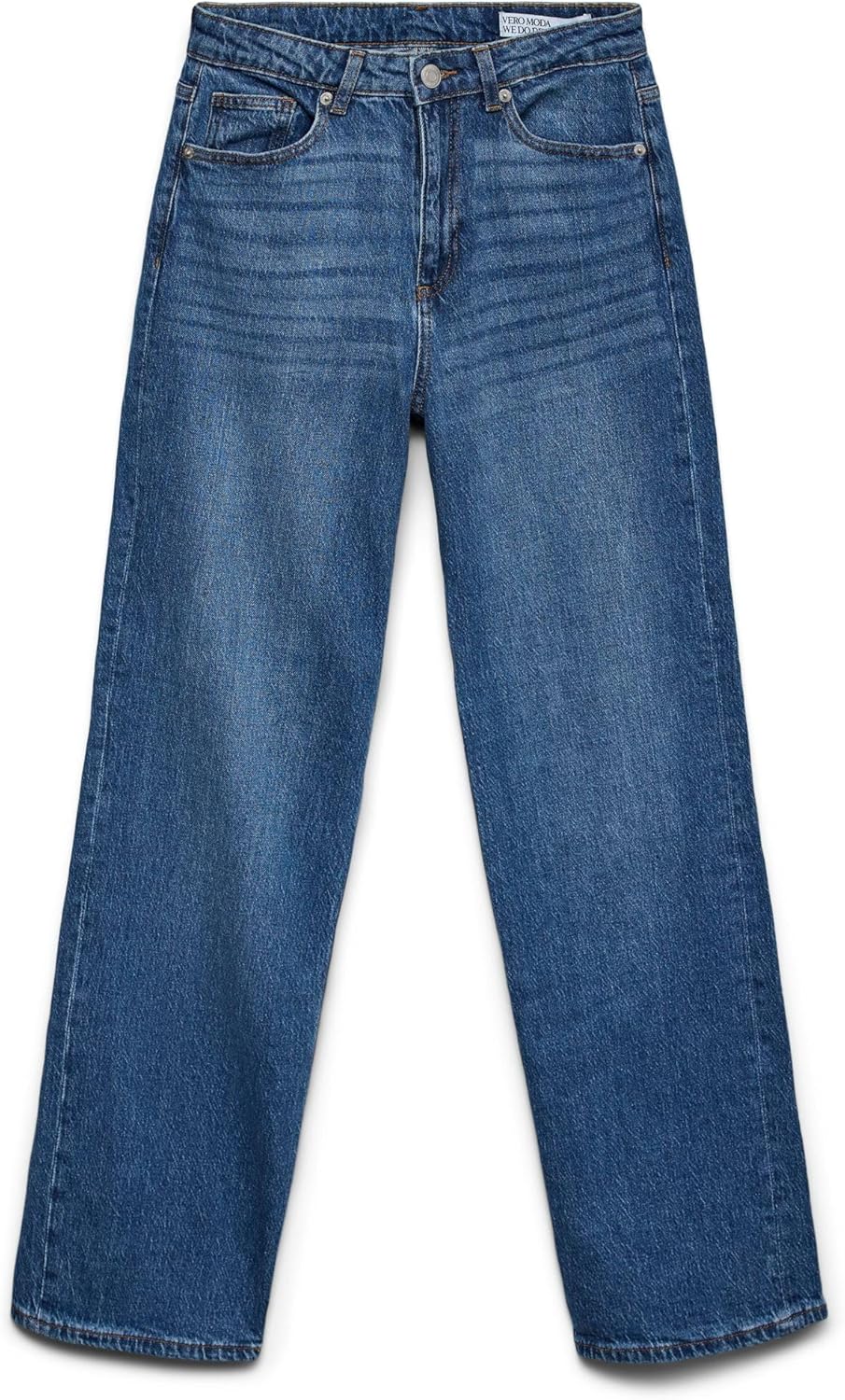 Vero Moda Female Weit geschnitten VMTESSA Hohe Taille Weit geschnitten Jeans 25W / 30L Medium Blue D